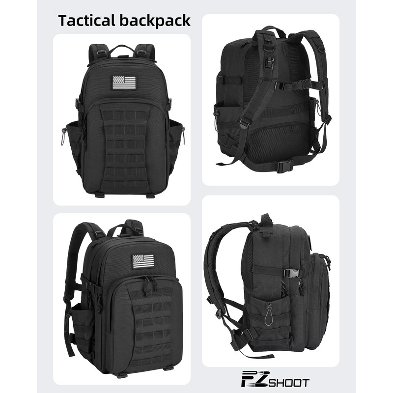 EZshoot 40L Tactical Backpack for Men and Women - Heavy