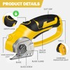 Cordless Electric Scissors - 4V Rechargeable Rotary Cutter with Safety
