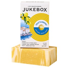 JUKEBOX Soap,That's Limone Scent, Natural Bar Soap for Women, Cold Process, Bath Soap with No Harmful Ingredients, Created for All Skin Types, Citron Zest,Lemon,Jasmine Water-a Dr. Squatch Brand-4.5oz