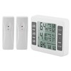Refrigerator Thermometer, Wireless Digital Freezer Thermometer with 2 Sensors &