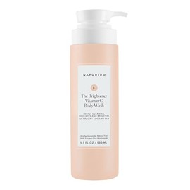 Naturium The Brightener Gel de baño con vitamina C, limpiador suave para una piel de aspecto más suave, elimina la suciedad, el aceite y otras impurezas, 16.9 onzas