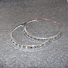 PACASK Motorcycle New Brake Rotor Covers LED Light Ring Of Fire For Honda Goldwing GL1800 2001-2014 (Blue)