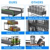 RCHYFEED Spice Rack, 2 Tier Pull out Cabinet Spice Organizer,