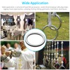 4 Inch Metal O Ring, 2 Pcs Seamless Welded 304