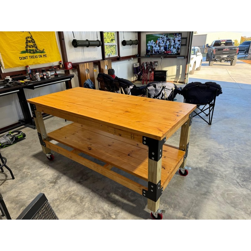 vikofan 8pcs Workbench Brackets Kit with Screws 4x4 4mmThickness Heavy