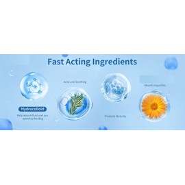 Chic Glamour Emporium Patch - Hydrocolloid Acne Pimple Patch for Covering Zits and Blemishes, Spot Stickers for Face and Skin (72 Count)