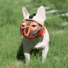Short Snout Dog Muzzle- Adjustable Bulldog Muzzle Breathable Mesh Dog