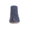 MUK LUKS Men's Morty Ragg Wool Slipper Sock, Denim, Medium