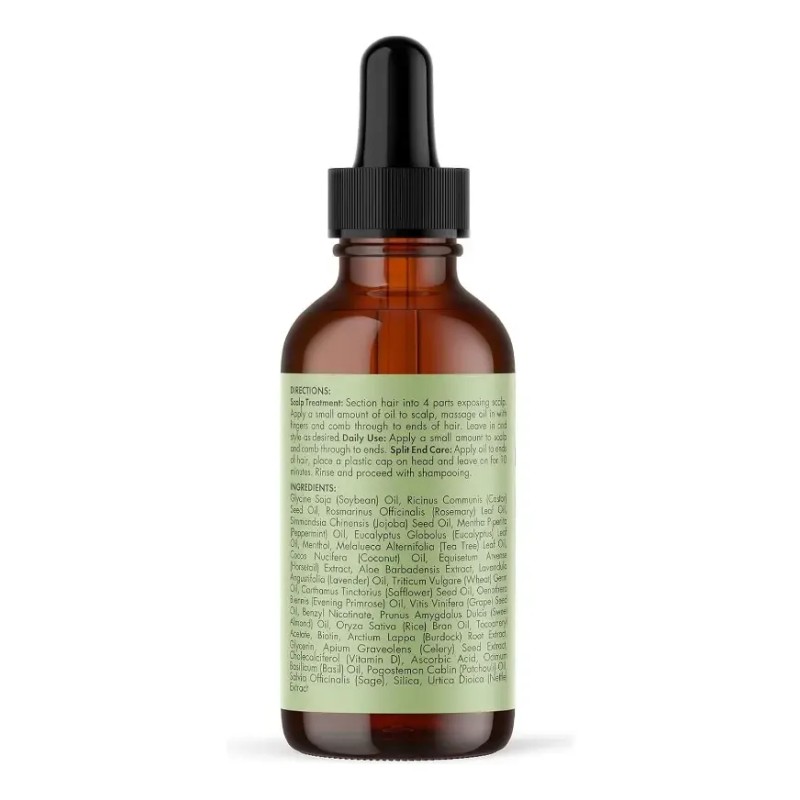 Aceite Capilar Mielle Organics Con Romero Y Menta, Puntas Ab