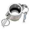 2 pcs Aluminum Camlock Fittings (1-1/4" Type D) Cam &