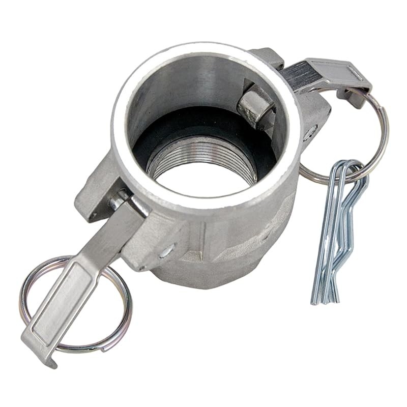 2 pcs Aluminum Camlock Fittings (1-1/4" Type D) Cam &