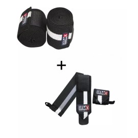 USA ZK Vendas Para Rodillas + Muñequeras Economic Pack Gym Usa Zk