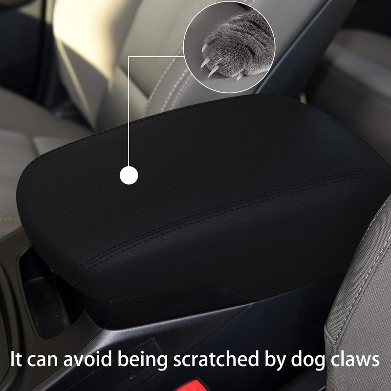 faccaibbg Armrest Cover for Hyundai Santa Fe 2013-2017 (Black), Waterproof