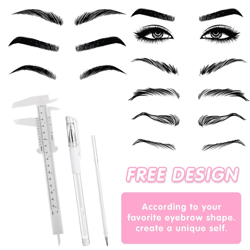 cobee 7 Pcs Brow Mapping Pen Set, Eyebrow Pen with