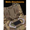 EralcNa Tactical Gear Plate Carrier Vest Accessories Phone Chest Mount