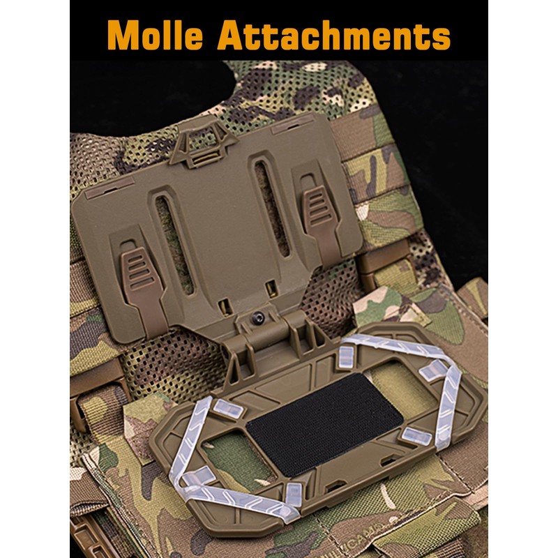 EralcNa Tactical Gear Plate Carrier Vest Accessories Phone Chest Mount