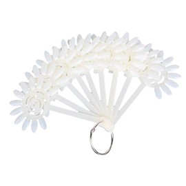Fan Style Nail Art Tips Display Practice Wheel Tool 10pcs