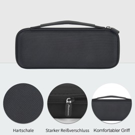 Hard Case Protective Case for JBL Wireless Two Microphone System for JBL PartyBox 2X Digital Microphones, Handheld Dual Mic Travel Bag with DIY Sponge Case Only