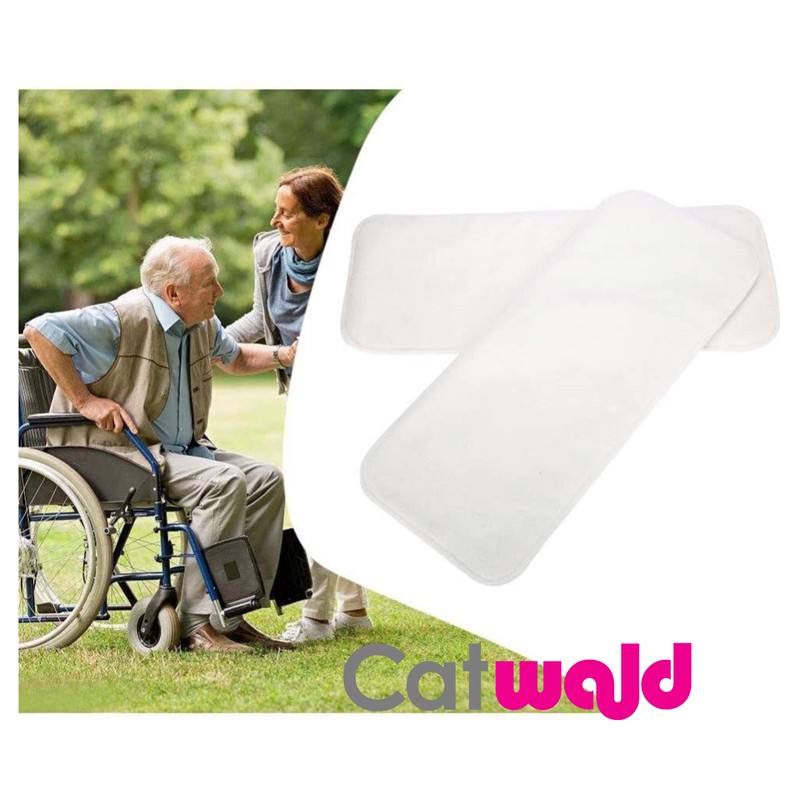 Catwald Insertos de microfibra de 5 capas lavable para pañales