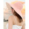 Rulala Fancy Sun Hat for Women Wide Brim Reversible Double-Sided