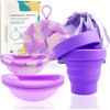 KBIBCK Menstruationsscheibe Set, 2 Stück Periodenscheiben mit Sterilisator und Lagertasche,
