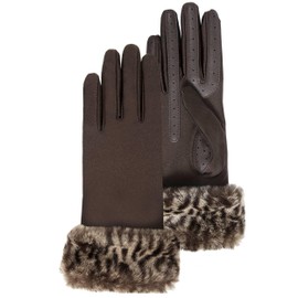 Ladies Touch Screen Gloves For Smartphones U Isotoner - Brown