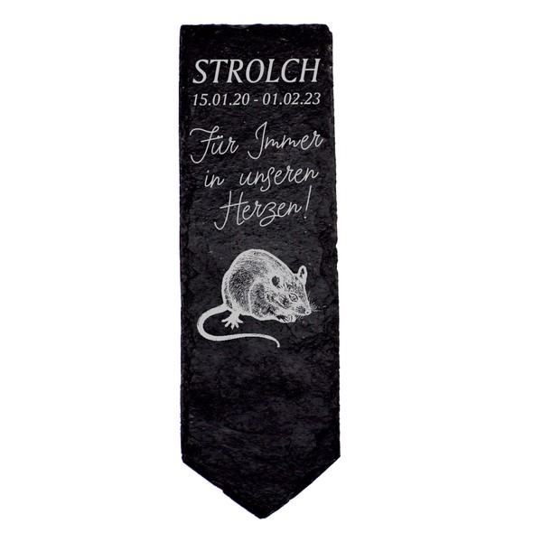Dekolando Desert Gerbil Mouse Grave Stake Animal Grave Stone Slate