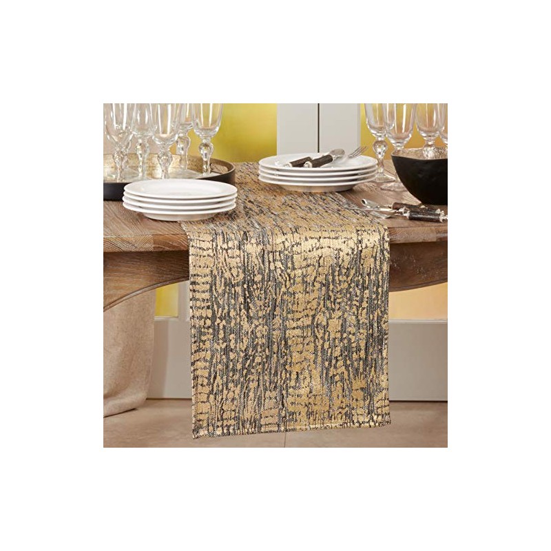 Animal Foil Print Table Runner