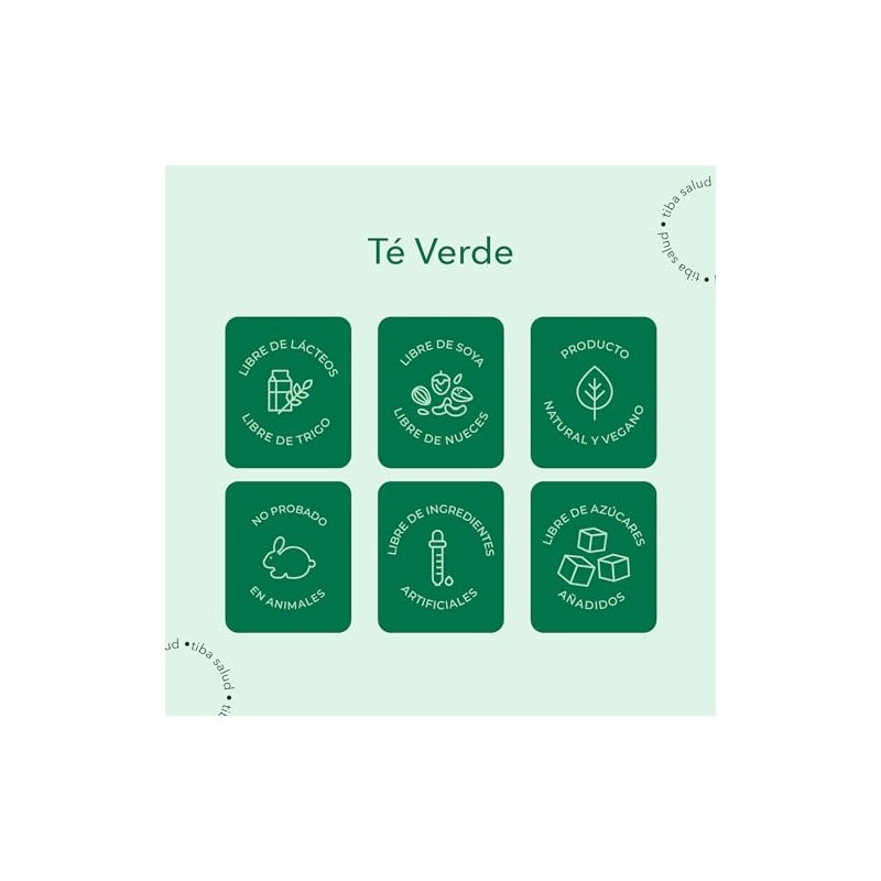 TIBA SALUD - Té Verde: Complemento alimenticio básico, la fuente