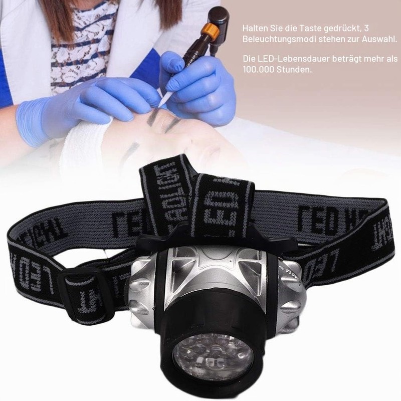 Sonew Headlamp LED Tattoo Lamp Adjustable Beauty Accessories for Makeup