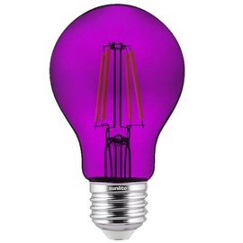 6 Pack of Sunlite Purple LED A19 Bulb - 4.5 Watt, Medium Base, 120 Volt UL-Listed LED Light Bulb, Lasts 15,000 Hours - Holiday, Party, and Decorative!