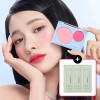 Giverny 지베르니 플러피 듀얼 블러셔 7.4g [GIFT] 밀착 파운데이션 샘플 3매(1ml) Giverny Fluffy Dual Blusher 7.4g [GIFT] Full Coverage Foundation Sample 3 Sheets (1ml) [01 Peach Macaron]