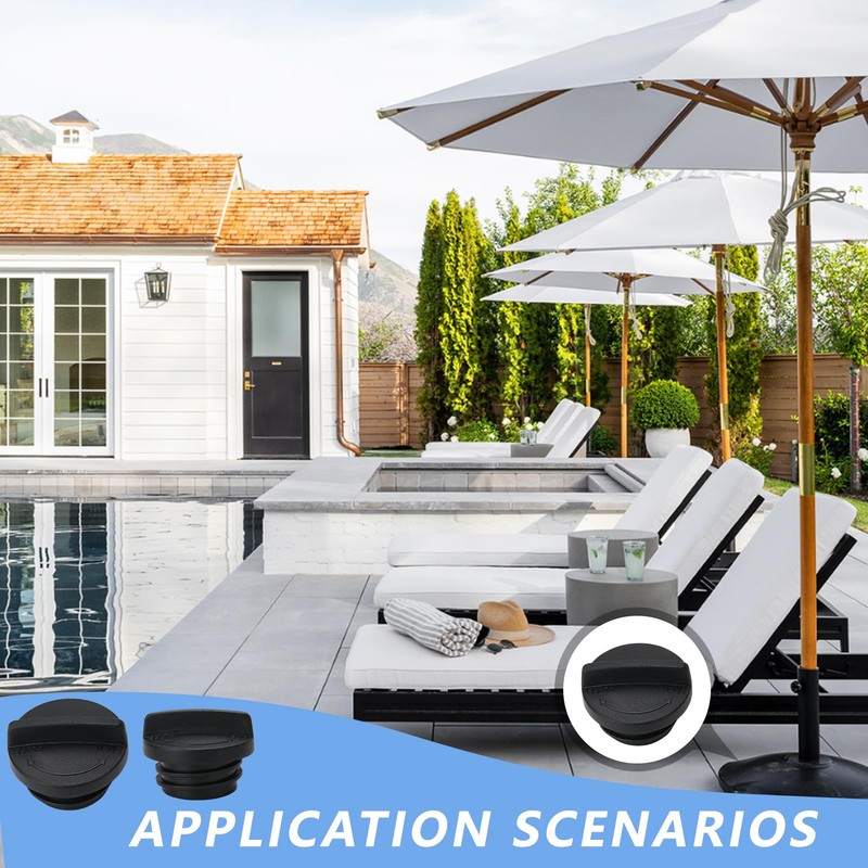 3Pcs Umbrella Base Plug Cap, Umbrella Base Drain Plug Seal