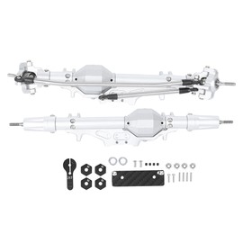 Aluminum Alloy Front Rear Axle Fit for AXIAL WRAITH 90018 90020 90053 1/10 RC CarSilver
