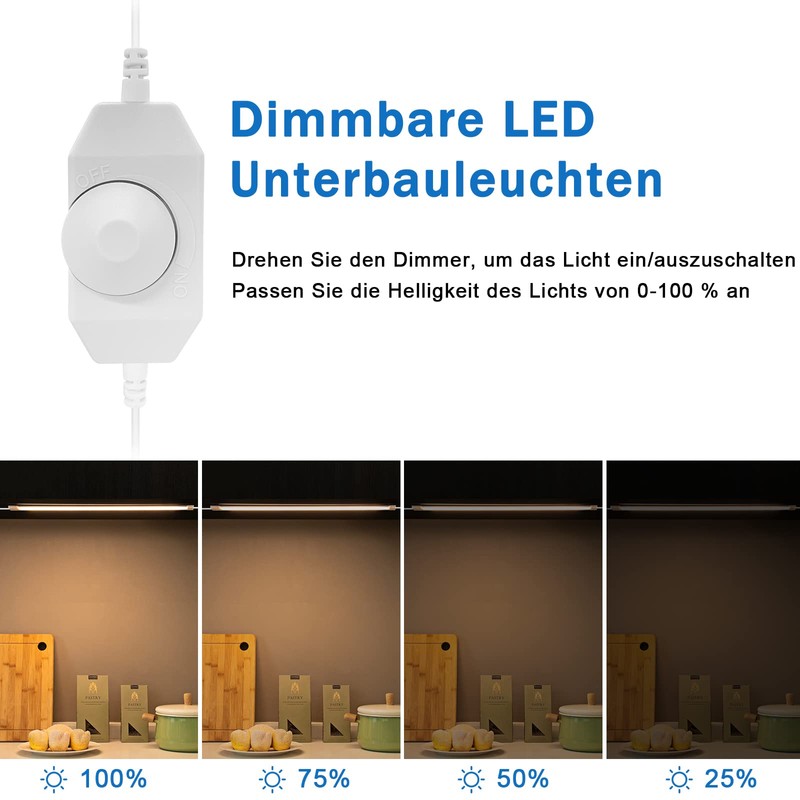 LABOREDUCER LED Under-Unit Light Kitchen Dimmable 6 x 24 V