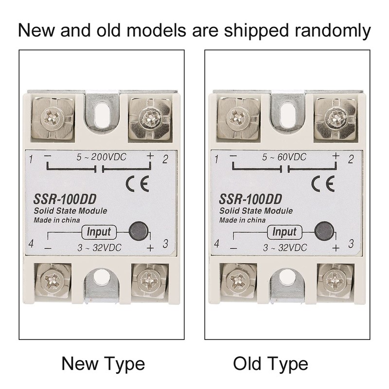 SSR-100DD Solid State Relay, 100A Solid State Relay Module 3-32V