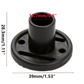 TNBSGH 6 Pcs Tarp Poles Tent Pole End Cap, Tent Pole End Anti Puncture Design Camping Tarp Support Poles, ABS Boat Cover Support Pole Camping Tent Puncture Proof for Tarp, Black