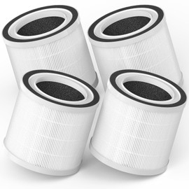 Breabetter BREEVA A1 True HEPA Replacement Filter Compatible with TCL Purifier BREEVA A1/A1W, Part # Breeva A1F（4-Pack）