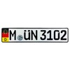 German Coat of Arms License Plate Flag + Eagle (Munich