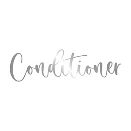 Mrs Hinch Inspired Vinyl Decal Sticker for Pump Dispenser Bottles - Bathroom (Silver, Conditioner)