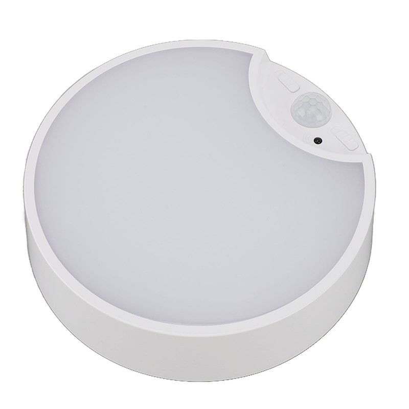 Motion Sensor Ceiling Light Indoor Wireless White LED Battery Powered