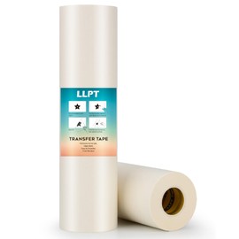 LLPT Transfer Tape Professinal Grade for Vinyl 12 Inch x 100 Feet Pick Vinyl Easily Residue Free Effective for Craft Cutters Stickers Decals Glass Windows Doors Signs and DIY (PG1200TT)