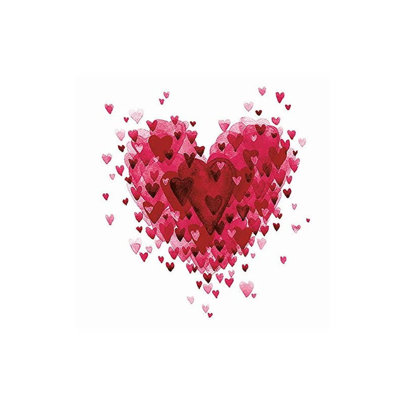 20 Napkins Hearts Over Heart | Valentine's Day | Mother's