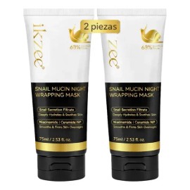 Mascarilla Nocturna Gel, Caracol, Colágeno, Niacinamida 2pzs