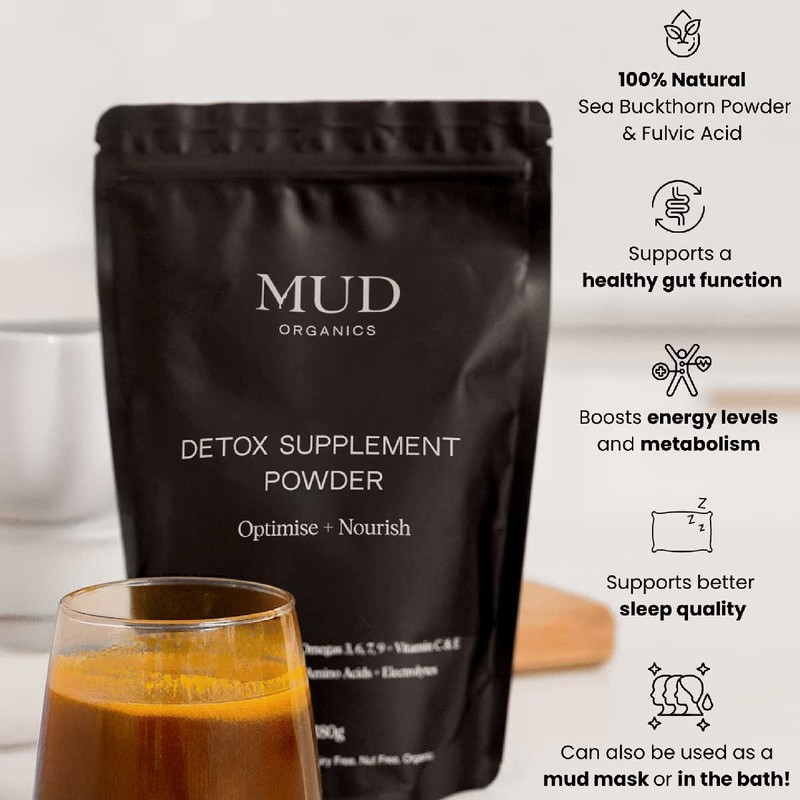 Mud Organics Detox Supplement Powder, 180g