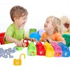 Dinhon Color Alphabet Learning Lock Toys Educational Letter Combination-with 26