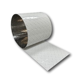 EAGLE 1-0.025 (Thin) 10 FT Embossed Aluminum Diamond Checker Plate Sheets/Rolls (Multiple Sizes and Colors) - (2in. X 10ft, White)
