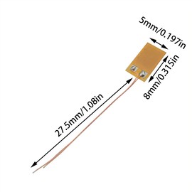 Ruiwaer 4PCS Brown Strain Gauge High-Precision Resistance Strain Gauge Foil Strain Gauge Icstation Foil Resistance Strain Gauge Sensor 350 ohm BF350-3AA Load Cell Pressure Resistance