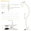 Clip on Lamp USB Reading Light, 3 Color Modes, 10