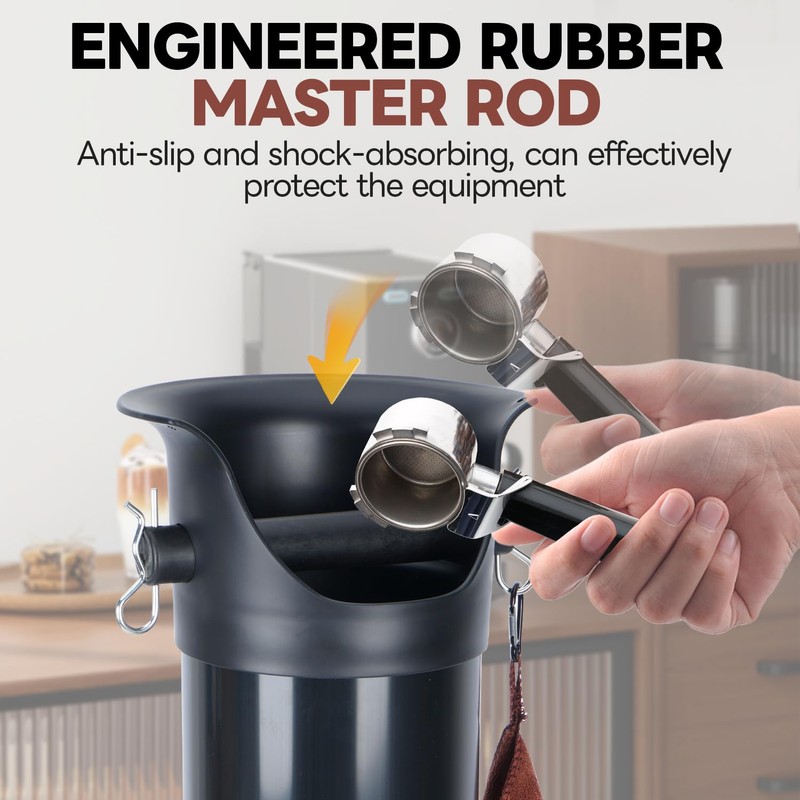GOOFCXO Espresso Knock Box, 18 L Floor Standing Espresso Knock